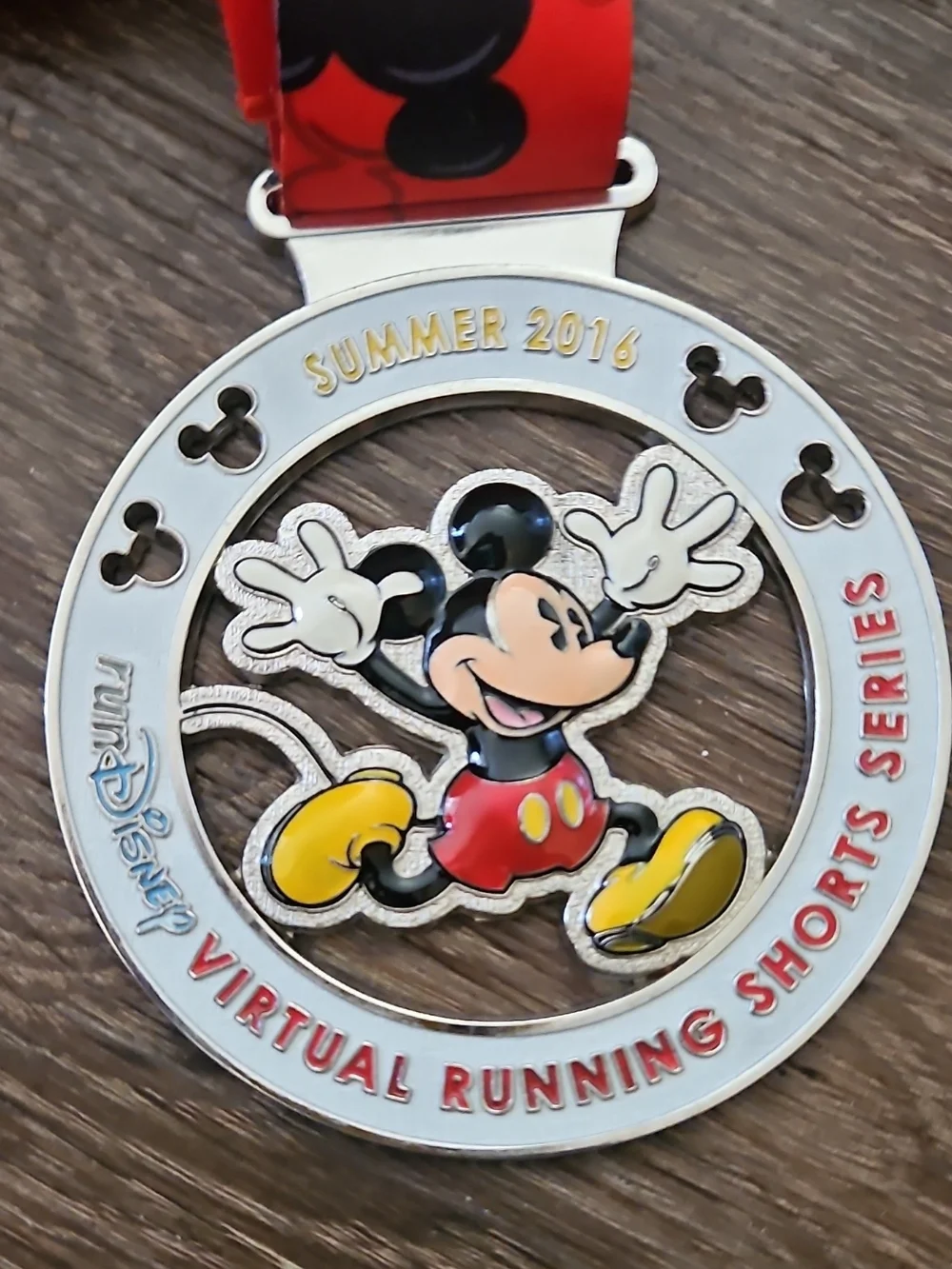 RunDisney 2016 Inaugural Medal Set Mickey Mouse